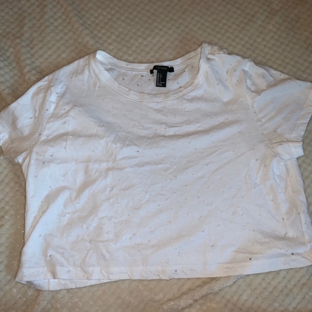 White Crop Top